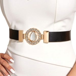 Teardrop Diamond Wide Width Belt